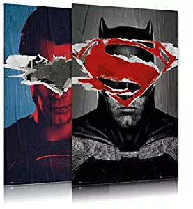 Batman Vs. Superman: Dawn Of Justice - Movie Poster / Print Set (Teaser Styles - Superman & Batman) (Size: 24" x 36")