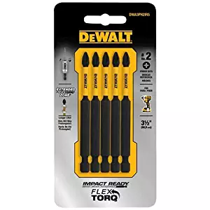 DEWALT ACCESSORIES DWA3PH2IR5 3.5" Impact #2 Phil Bit (5 Pack)