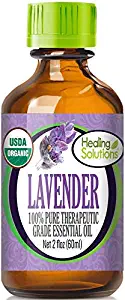 Organic Lavender Essential Oil (100% Pure - USDA Certified Organic) Best Therapeutic Grade Essential Oil - 60ml
