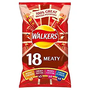 Walkers Meaty Selection Crisps 18 Pack