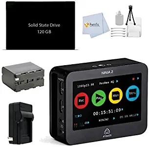 Atomos Ninja 2 Video Recorder for Nikon D810, D800, D610, D600, D4S, D4, D7100, D5300, D5200, D3300, D3200, D750 Includes: 120GB SSD + Battery + Charger + Starter Kit