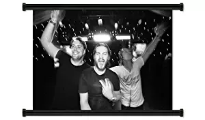 Swedish House Mafia EDM DJ Trio Fabric Wall Scroll Poster (32" X 21") Inches