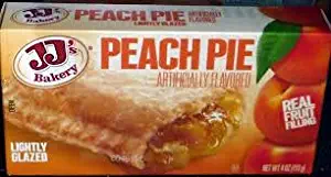 JJ's Bakery Lightly Glazed Snack Pies 4oz (Pack of 6) (Peach)