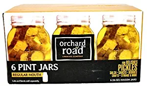 Orchard Road 505 16 Oz Orchard Road Regular Mouth Mason Jars 6 Count