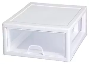 STERILITE 23018006 16 Qt Stacking Storage Drawer/Box - Quantity 3