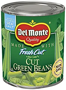 Del Monte Canned Fresh Cut Green Beans, 8-Ounce (Pack of 12)