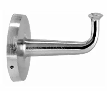 Bobrick 2116 Brass Heavy-Duty Clothes Hook with Concealed Mounting, Satin Nickel Plated Finish, 2-3/4