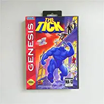 Game Card The Tick - USA Cover With Retail Box 16 Bit MD Game Card for Sega Megadrive Genesis Video Game Console
