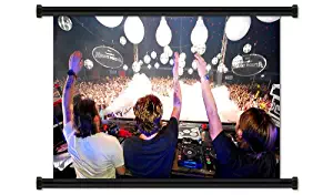 Swedish House Mafia EDM DJ Trio Fabric Wall Scroll Poster (32" X 19") Inches