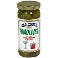 Old South Tomolives Pickled Green Tomatoes, 16 Ounce (Pack of 1)