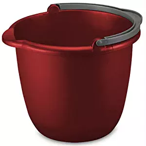 STERILITE 11205812 10QT RED Spout Pail, 10 Quart