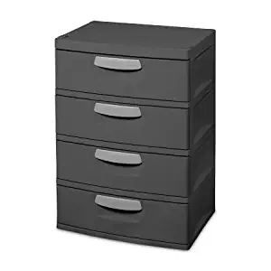 STERILITE 4 Drawer Heavy Duty Storage Unit-Grey