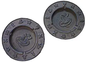 Ashtrays Pair Western Southwestern Decor Cast Iron