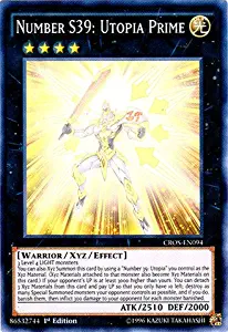 YU-GI-OH! - Number S39: Utopia Prime (CROS-EN094) - Crossed Souls - 1st Edition - Super Rare