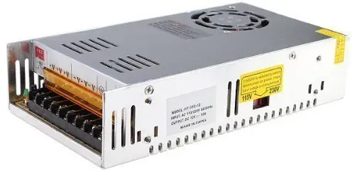 AVAWO DC 24V15A 360W Switching Power Supply Transformer Regulated for LED Strip Light, CCTV, Radio, Computer Project etc.