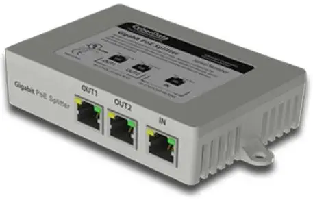 CyberData 2-Port PoE Gigabit Switch - 2 Ports - 2 x POE+ - 10/100/1000Base-T - PoE Ports - Desktop