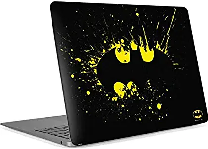 Skinit Decal Laptop Skin for MacBook Air 13in Retina (2018-2019) - Officially Licensed Warner Bros Batman Logo Yellow Splash Design
