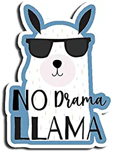 No Drama Llama Sticker Quotes Stickers Waterbottle Sticker Tumblr Stickers Laptop Stickers Vinyl Stickers