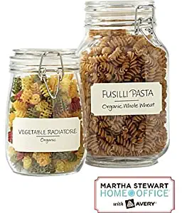 Martha Stewart Home Office with Avery Textured Labels Eggshell Classic 1-5/8" x 3-3/4" 18-Pack