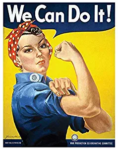 We Can Do it Sticker"Rosie The Riveter" Decal - 6.5"x5"