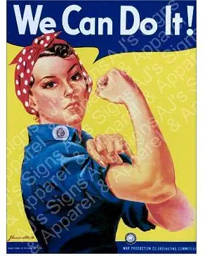 We Can Do It 5" x 3.7" Vinyl Sticker Decal Cars Trucks Vans Walls Laptop MacBook