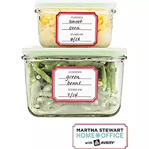 Pre-Printed Kitchen Labels, 1 3/4in x 2 1/4in, 24 labels- Martha Stewart Home Office with Avery
