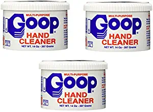 Goop Hand Cleaner and Laundry Stain Remover (Pack of 3) 14 oz, Waterless, Non-Toxic and Biodegradable, Removes Grease, Grass, Tar, Blood, Paint, Dirt, Mud
