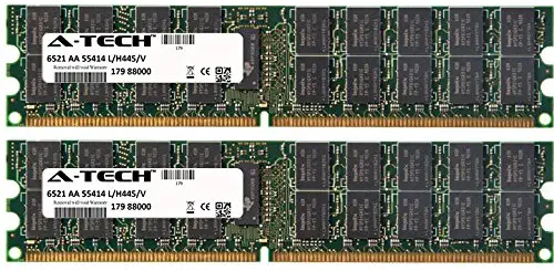 A-Tech 8GB (2x4GB) Server RAM for Dell PowerEdge 1800, 1855, 2800, 2850, 2970, SC1425, SC1435 | DDR2 800MHz ECC RDIMM PC2-6400 2Rx4 Registered DIMM Memory Kit